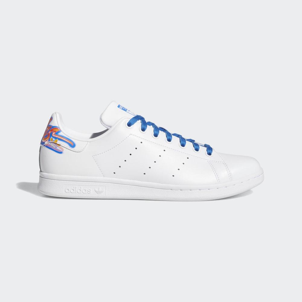 Adidas Men's Stan Smith Originals Shoes White/Blue Ireland FV7869